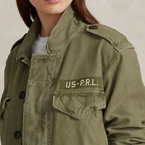 Polo Ralph Lauren Women’s Relaxed Fit Surplus Broken-Twill Jacket - Picture 11 of 11